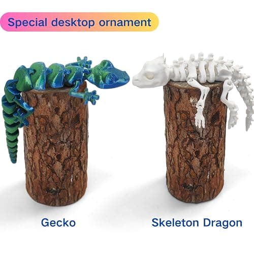 AQXYTK 13 Pcs 3D Printed Dragon Set and Articulated Animals, 7 Dragons 3 Cats, Flexible Fidget Toys for Desk Decor Stress Relief, Gifts Adults Kids thumbnail 5