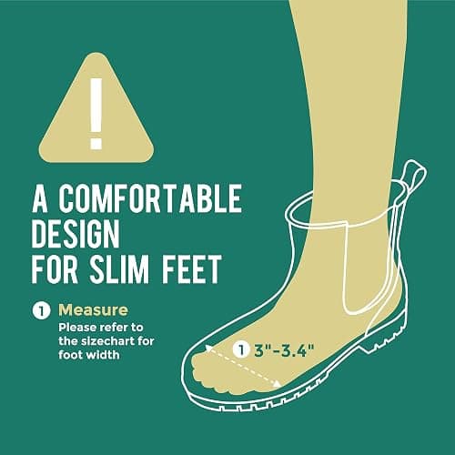 planone Short Rain Boots Women Fashion Waterproof Chelsea Boots for Women Light Outdoor Garden Shoes Ankle Muck Boots for Ladies Non Slip Work Shoes Rubber Boots with Premium Comfort Insole thumbnail 3