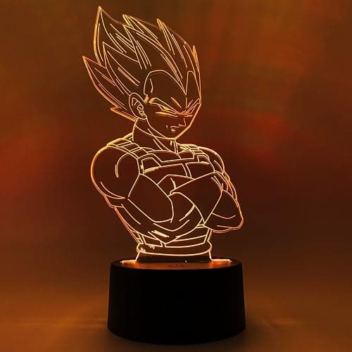 Otaku Lamps Dragon Ball Super - Vegeta Anime Night Light, 16 Color RGB LED – Gift for Otaku thumbnail 5