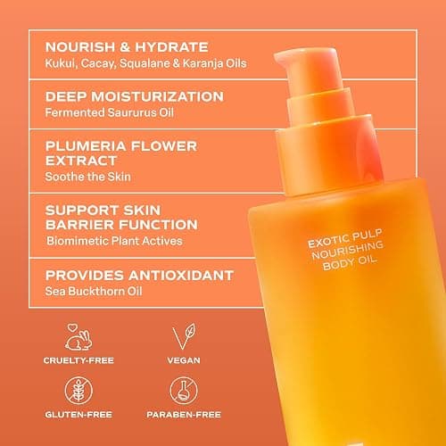 Saltair Body Oil – Silky After Shower and Bath Dry Oil for Women and Men – Non-Greasy, Well-Absorbing Moisturizer for Hydrating Dry Skin – Exotic Pulp Scent, 4oz thumbnail 8