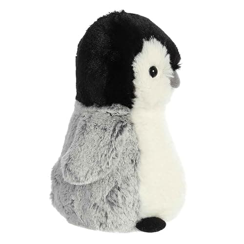 Aurora Mini Flopsie Pippin Penguin 8" Plush | Compact tummy-lying animals with bean-filled stability thumbnail 6