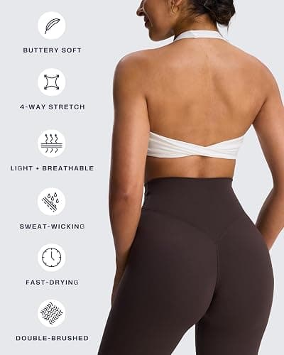 Aoxjox Women's Workout Halter Sport Bras Fitness Rosie Bra Yoga Crop Tank thumbnail 8