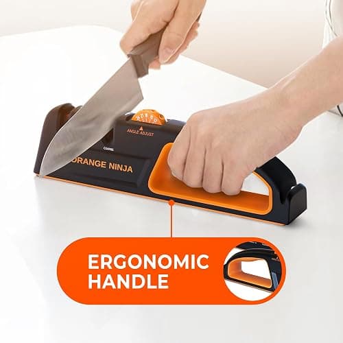 5 Precision Adjust Knife Sharpener- 3-Stage Premium Kitchen Knife Sharpener to Repair, Restore & Polish Blades by Sharp Pebble thumbnail 7