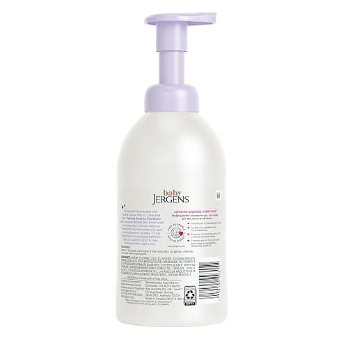 Jergens Baby Calming Head-to-Toe Foaming Wash & Shampoo, 18 Fl Oz | Tear-Free Formula, Shea & Lavender Oils, Rich Foam, Gentle Cleansing, Dermatologist Tested thumbnail 10