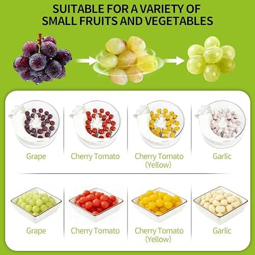 Automatic Peeling Machine, Upgraded 6 Leaf Blade Electric Grape, Cherry Tomato & Garlic Peeler, Rechargeable Wireless, Easy Clean Portable Kitchen Tool for Salad Prep & Picnic (White) thumbnail 5