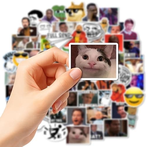 FALIMITLESS Funny Meme Stickers Pack – 24 Sheets (200+ pcs) Waterproof Vinyl Stickers for Laptop, Water Bottles, Journals, Phone Case – Cool Gifts for Teens, Kids, Adults thumbnail 7