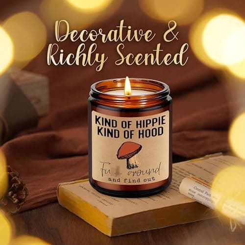 “Kind of hippie kind of hood” lavender candle thumbnail 6