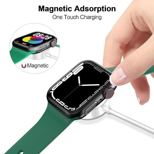 𝟐𝟎𝟐𝟔 𝐔𝐩𝐠𝐫𝐚𝐝𝐞𝐝 Magnetic Charging Cable for Apple Watch Charger,[USB C Port] Wireless Charging Cable Compatible with iWatch Series Ultra/10/9/8/7/6/SE/SE2/5/4/3/2[3.3FT]-White thumbnail 4