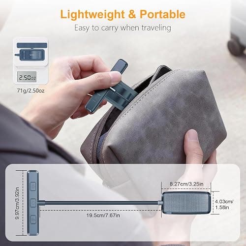 Gritin 19 LED Rechargeable Book Light for Reading in Bed with Memory Function- Eye Caring 3 Color Temperatures,Stepless Dimming Brightness,80 Hrs Runtime Clip on Light for Book Lovers-Pacific Blue thumbnail 9