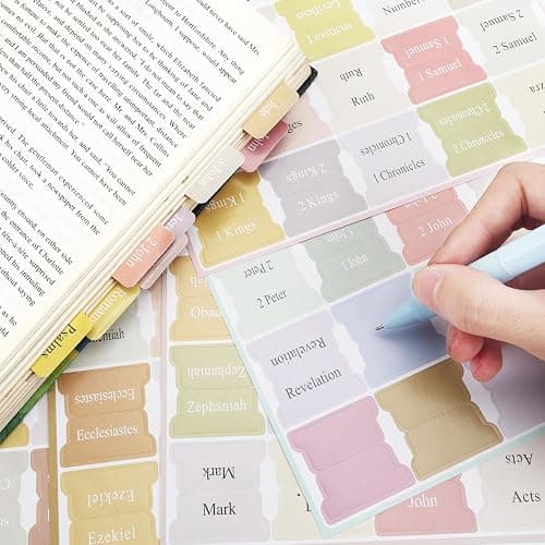 Bible Cover Case Study Supplies for Women Gifts Large Bible Cover with Highlighters Pens Tabs Cute Quilted Carrying Case Bible Journal Kit Accessories Christian Gifts Bible Sticky Notes A thumbnail 2