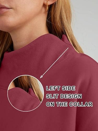 Trendy Queen Womens Oversized Sweatshirts Turtleneck Pullover Long Sleeve Hoodies Tops Fall Fashion Outfits 2025 Clothes thumbnail 6