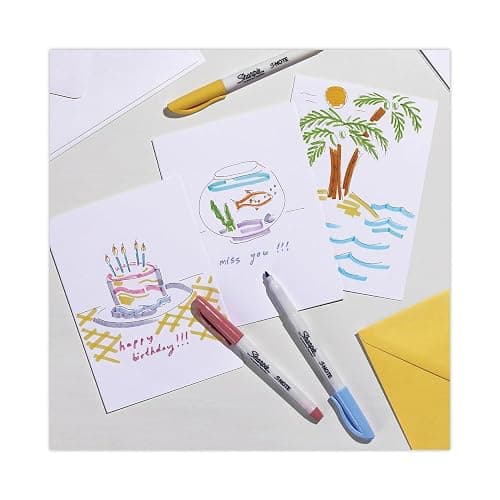 Sharpie S-Note Chisel Tip Pastel Markers & Highlighters, Assorted Colors Markers Set, Back to School Supplies & Teacher Essentials, Bulk 36 Pack thumbnail 2