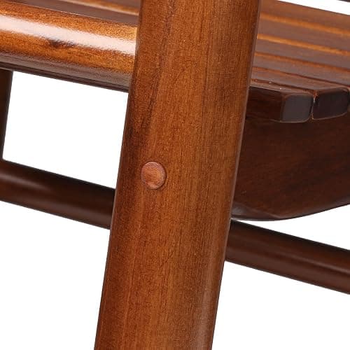 GnL Recsports Child's Wood Porch Rocker - Perfect for Indoor or Outdoor All Weather Rocker for Garden, Lawn, Balcony, Backyard and Patio Use - Suitable for 3-7 Years Old (Natural) thumbnail 6