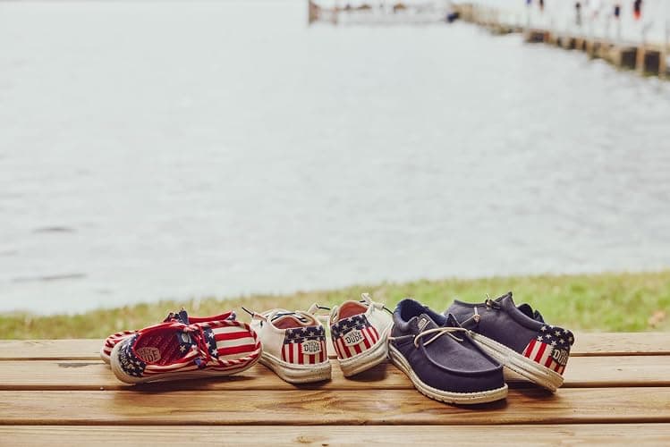 HEYDUDE Wally Patriotic, Mens Shoes, Slip-on Loafers, Comfortable & Light-Weight thumbnail 7