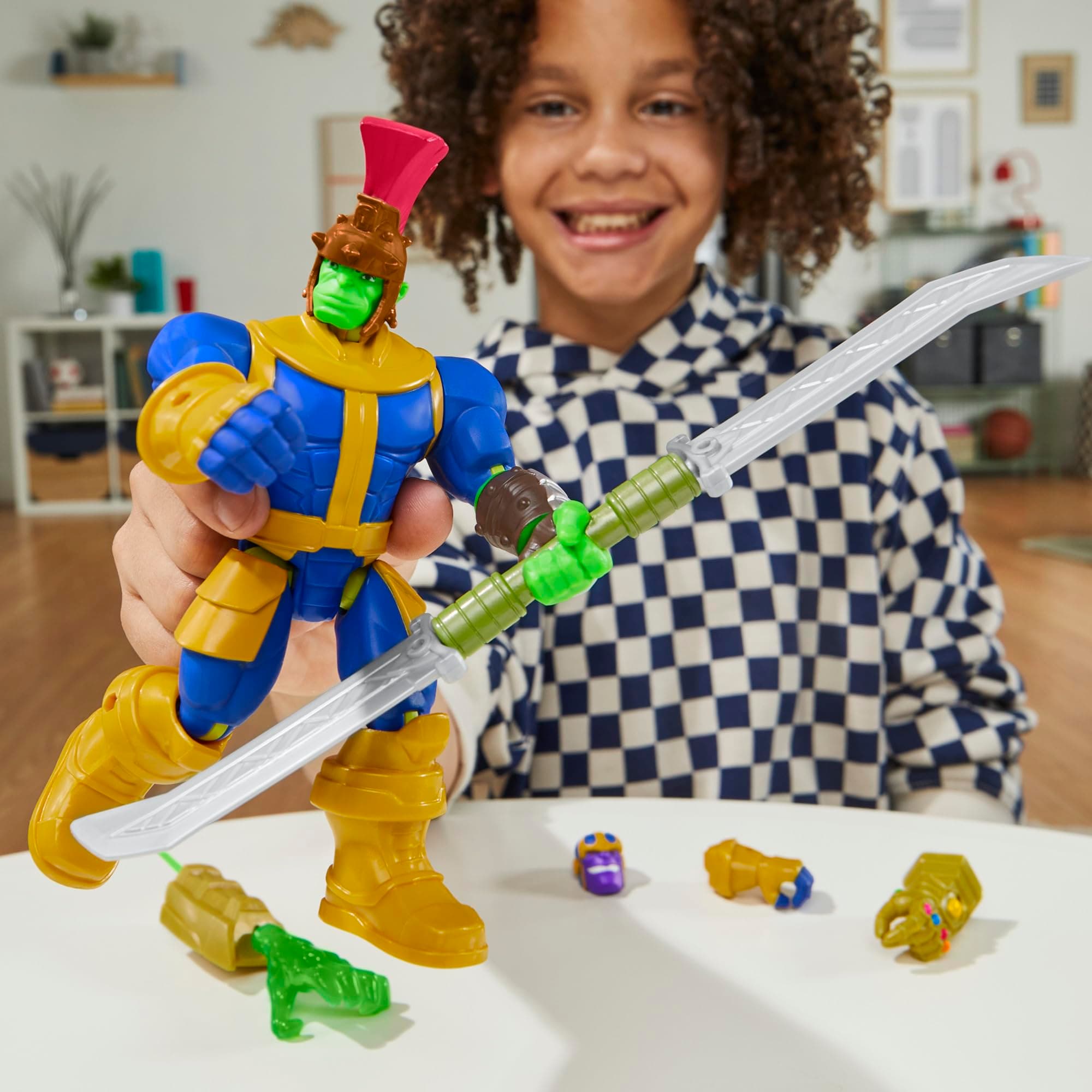 AVENGERS MixMashers Marvel Hulk Customisable Deluxe Mix and Match Action Figure & Accessories thumbnail 10