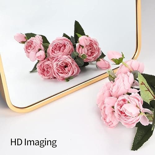 Giftgarden 47"x14" Gold Full Length Mirror Aluminum Framed, Modern Long Wall Mirror Tall Full-Body, Wall Mounted or Over The Door Hanging for Bedroom Closet Bathroom, Golden - Black thumbnail 7