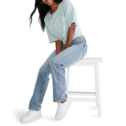 AEROPOSTALE Womens Low Rise Baggy Jean thumbnail 3