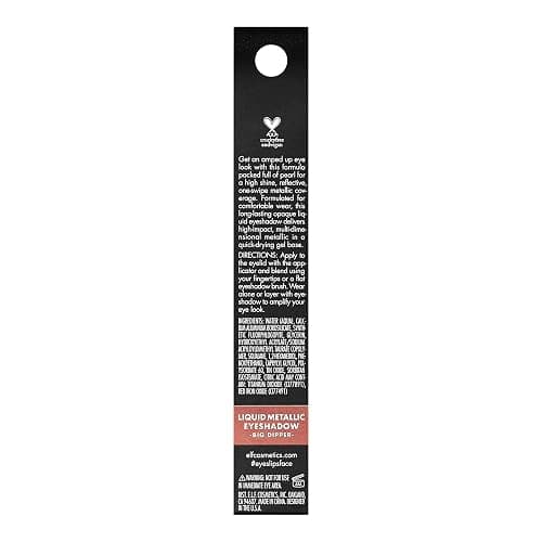 e.l.f. Liquid Metallic Eyeshadow, Gel Formula, High-Impact Multi-Dimensional Finish, One-Swipe Coverage, Big Dipper, 0.1 Fl Oz (3mL) thumbnail 5