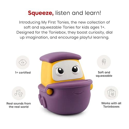 Tonies My First Travel Set - Airplane, Ship and Train Soft and Squeezable Audio Toy Figurines thumbnail 3