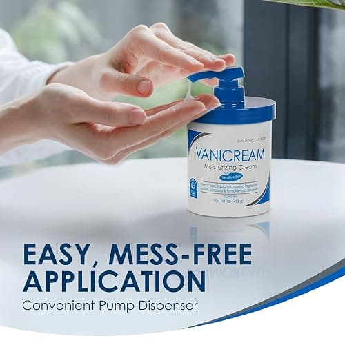 Vanicream Moisturizing Skin Cream with Pump Dispenser - 16 fl oz (1 lb) - Moisturizer Formulated Without Common Irritants for Those with Sensitive Skin thumbnail 10