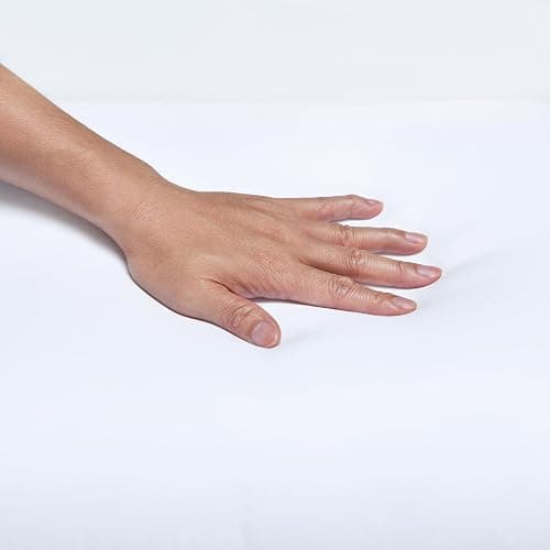 Amazon Basics Down Alternative Bed Pillows and Pillow Protector Case 2-Piece Set, Medium Density, Standard - Pack of 2, White, 26"L x 20"W thumbnail 7