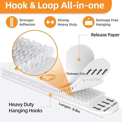 XL Heavy Duty Command Strips (40 PAIRS) thumbnail 2
