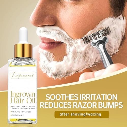 Olio Trattamento Peli Incarniti 40ml, LA.PERSONAL Siero Post Depilazione, Idratante & levigante, Olio Dopobarba per gambe, zona bikini, ascelle, Oil Corpo ridurre protuberanze rasatura e irritante thumbnail 3