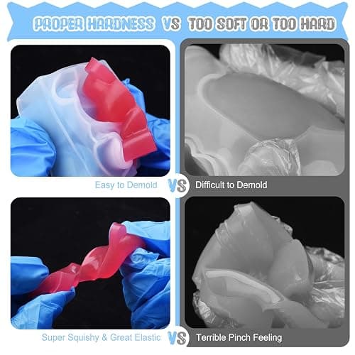 Liquid Silicone for Taba Squishy Kit - 200g 1:1 AB Ratio Mixed Super Soft Silicone Rubber for Squishy Maker, Perfect DIY Stress Relief Gift Making Kit for Taba Squishy, Taba Bear, Flocking Cat's Paw thumbnail 5