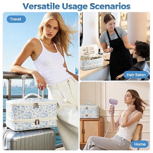 Hair Tools Travel Bag for Shark Flex Style Hair Dryer, Carrying Case for Shark Flexstyle Flex Fusion Glam Dyson Airwrap Attachments Accessories Organizer thumbnail 6