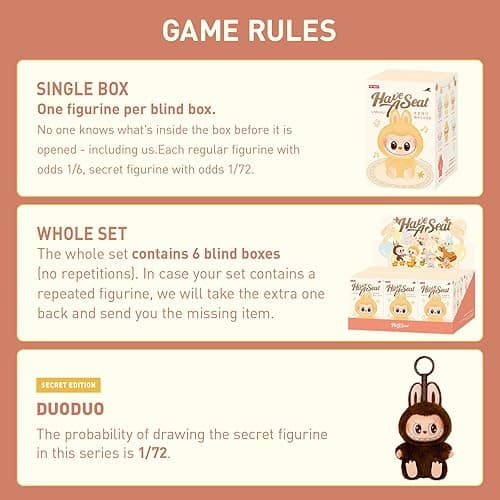 POP MART The Monsters - Have a Seat Vinyl Plush Blind Box, The Monsters Blind Box Figures, Random Design Action Figures Collectible Toys Home Decorations, Holiday Birthday Gifts, Single Box thumbnail 5