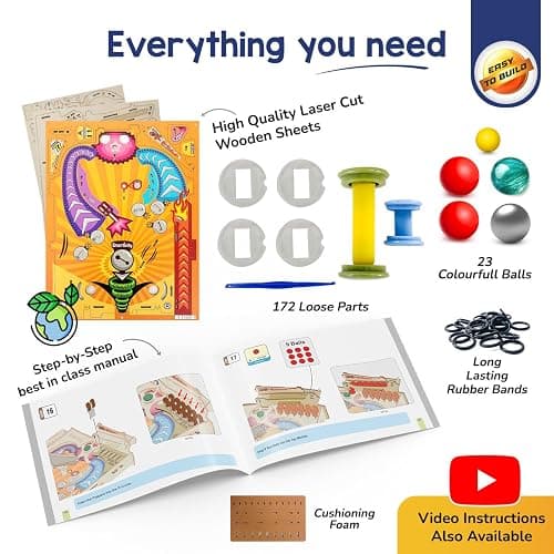 Smartivity DIY Pinball Machine for Kids 8-14 Years Old | Global Award Winning Arcade Game | Birthday for Smart Kids | STEM Toy for Boys & Girls I Fun Family Game thumbnail 5