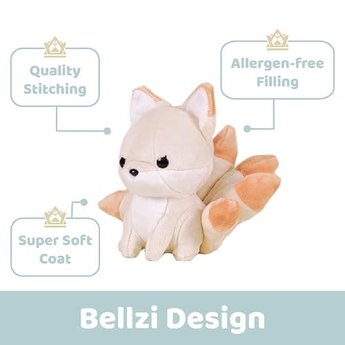 Bellzi Mystical Fox – 6.5" Cute Stuffed Animal Plush Toy – Soft & Adorable Mystical Fox Plushie Gift – Perfect Present for All Ages – Mini Huli thumbnail 7