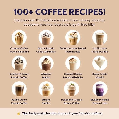 Mocha Protein Iced Coffee - Premium Whey Protein & Instant Iced Coffees - 100% Natural Cold Brew Coffee - Zero Artificial Flavors & Sweeteners, 80 mg Caffeine Per Serving, 0g of Sugar, 20 Servings - Mocha thumbnail 7
