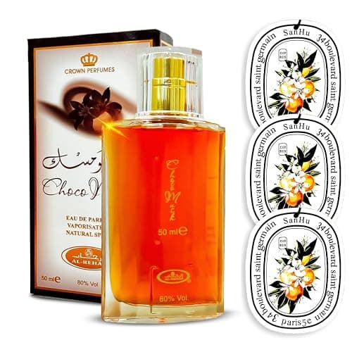 AROMAQUE Perfumes for Women Sets - Al Rehab Choco Musk Perfume 50ml Spray with 3 Scented Cards - Image 1