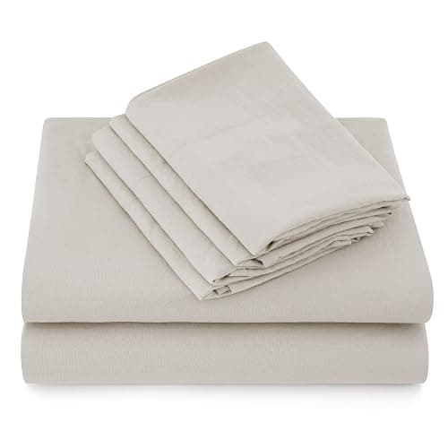 Bedsure Deep Pocket Queen Sheets - 6 Piece, Prewashed Ultra-Soft Queen Sheet Set, Fits Mattresses Up to 18 Inches Thick, Breathable & Secure Fit, Hotel Luxury Bedding, Linen thumbnail 8