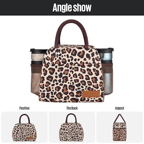 douyadady Lunch Bag Women/Men Lunch Box Women/Men (leopard) thumbnail 5