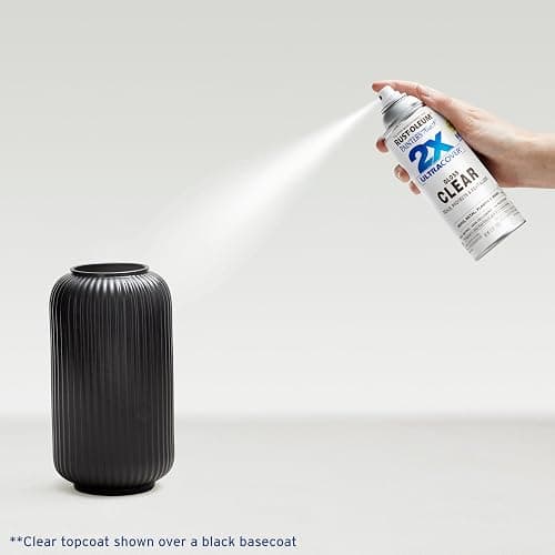 Rust-Oleum Painter's Touch 2X Ultra Cover Spray Paint, Gloss Clear | Indoor and Outdoor Surfaces (Metal, Wood, Plastic), Fast Dry, Durable, Sprays from Any Angle, Comfort Tip, Oil Based thumbnail 2