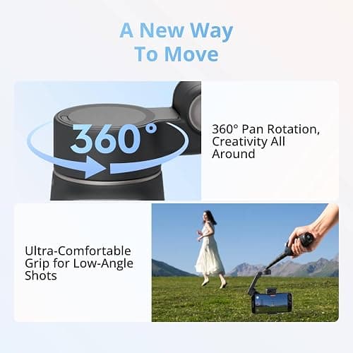 DJI Osmo Mobile 8 Advanced Tracking Combo Gimbal Stabilizer for Phone, AI Native Tracking with Audio & Lighting, 360° Pan Rotation, Built-in Extension Rod & Tripod, 10h Battery, Extension Rod thumbnail 5