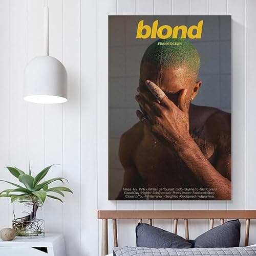 ZANLIART Frank Ocean Blonde Album Cover Canvas Print Music Poster for Room Aesthetic Unframe:24x36inch(60x90cm) thumbnail 4