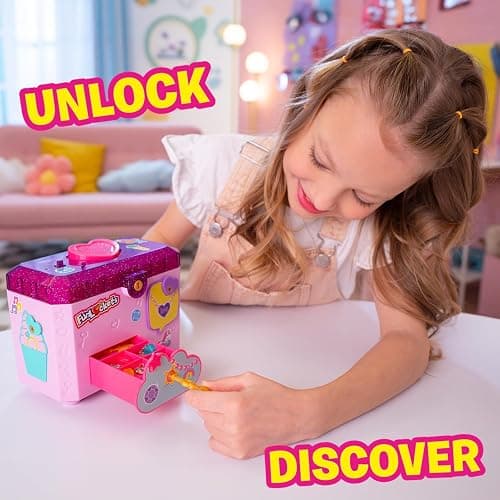 Funlockets Secret Jewellery Box with Voice Recorder - Kids Accessories & Activity Set with Lock & Keys - Unlock 25+ Surprises from Charm Bracelets to Cool Stickers & Record Messages - Children Ages 5+ thumbnail 4
