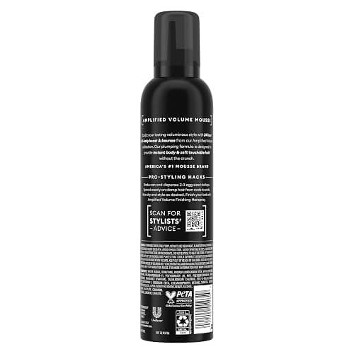 TRESemmé Plumping Mousse Amplified Volume for 24H Lift and Body with Pro Lock Technology 10.5 Fl Oz thumbnail 2