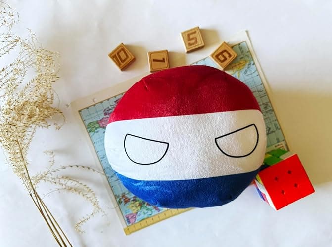8-Inch Countryball Plushie – Netherlands Collectible Soft Stuffed Ball Gift for Fans & Plush Collectors (22.Netherlands) thumbnail 2