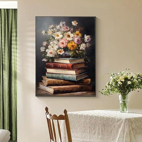 Vintage flower Diamond Art Painting Kits for Adults, Full Drill Diamond Dots Paintings for Beginners, Round 5D Paint with Diamonds Pictures Gem Art Painting Kits DIY Crafts Kits 【11.8x15.7inch】 thumbnail 5