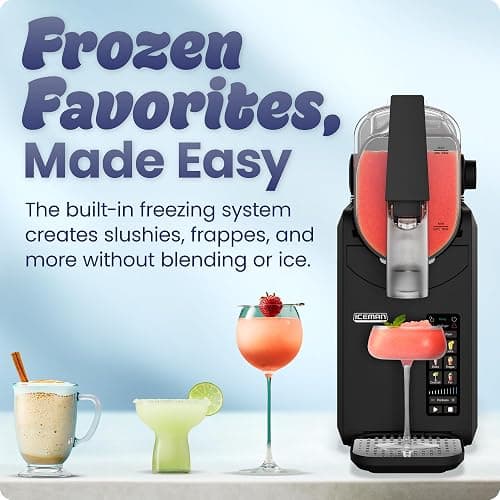 Iceman by Chefman Slush-Ease MAX 90oz Slushie Machine, 64oz Liquid Capacity Frozen Drink Maker & Slushy Machine with 5 Presets and LED Display, Perfect for Frozen Margaritas, Frappes, Smoothies thumbnail 2