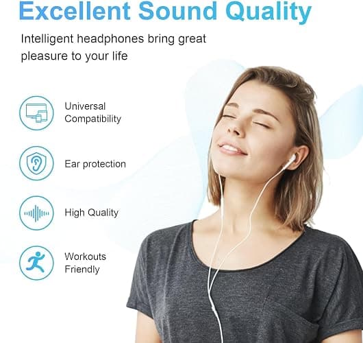 USB C Headphones Wired for iPhone 17/16, Type C Earphones with Microphone & Remote Noise Cancelling Earbuds for iPhone 16/15 Pro Max, iPad, Galaxy S23/S22/S21/S20, Pixel 7/6/5/4 thumbnail 5