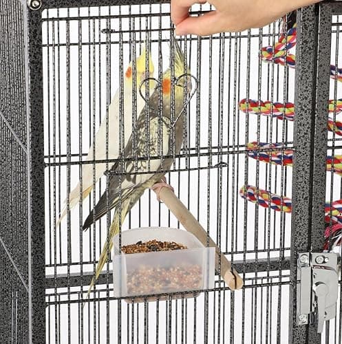 Yaheetech Large African Grey Parrot Bird Cage for Budgies/Conures/Parakeets with Detachable Stand thumbnail 9