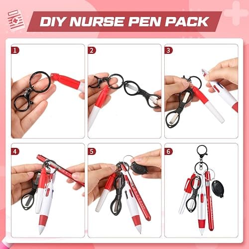 MotiMind 6 Pcs Nurse Red Pen Set thumbnail 6
