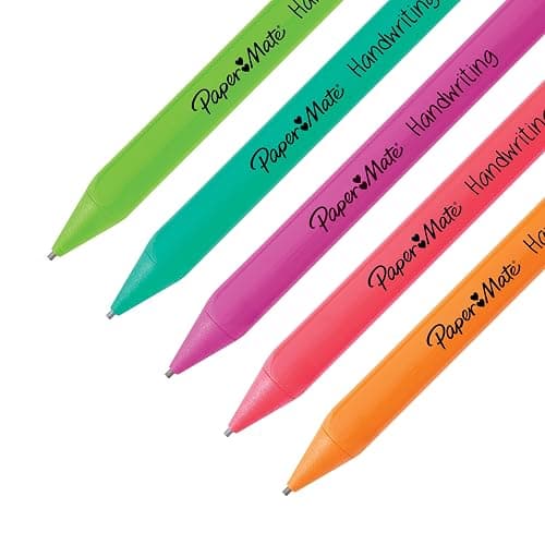 Paper Mate Handwriting Triangular Mechanical Pencil Set with Lead & Eraser Refills, 1.3mm, School Supplies, Office Supplies, Sketching Pencils, Drafting Pencil, Fun Barrel Colors, 8 Count (Pack of 2) thumbnail 6