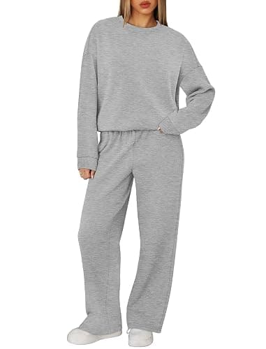 XIEERDUO Sweatsuits Women 2 Piece Outfit Matching Lounge Sets Fall Outfits 2025 Fashion Clothing Crewneck Track Suits thumbnail 3