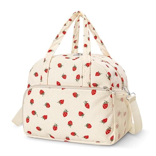 Coobiiya 13L Insulated Lunch Bag for Women & Men, Reusable Corduroy Lunch Tote, Large-Capacity Lunch Box with Leak-Resistant Liner - Image 1